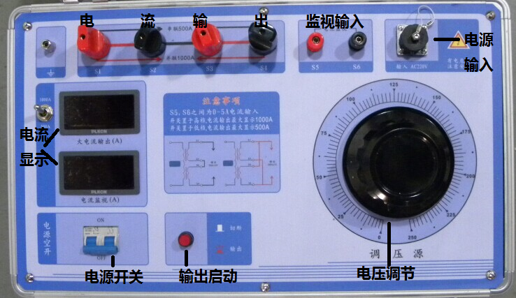 大电流发生器产品概述(图2) 大电流发生器产品概述(图2)