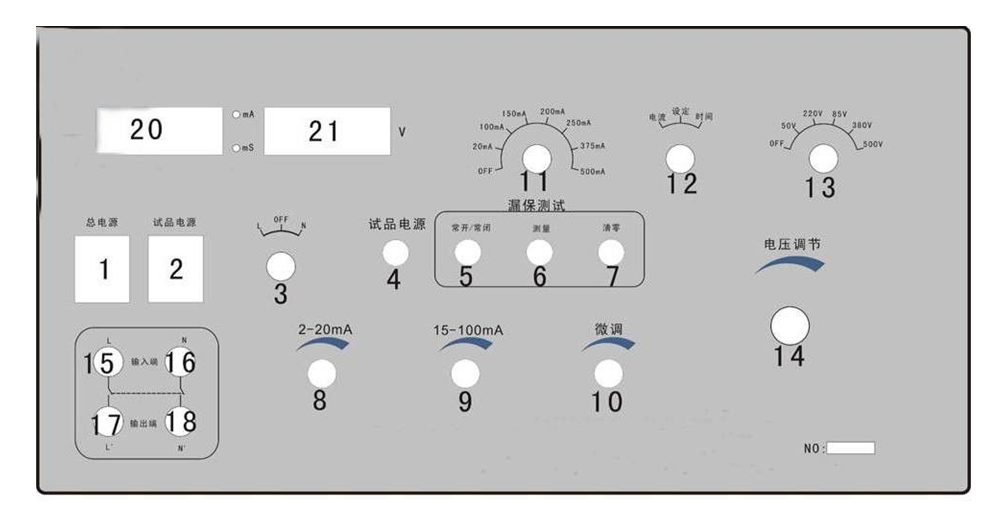 剩余电流测试仪详细说明(图2) 剩余电流测试仪详细说明(图2)